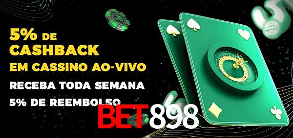 Promoções do cassino ao Vivo bet898